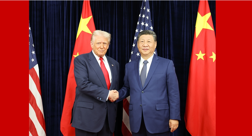 习近平同美国总统特朗普在釜山举行会晤